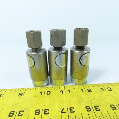 Staubli RBE 06 1/4" NPT Quick Connect Coupling Sockets and Plugs Lot Of 3 Sets