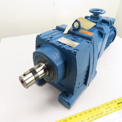 SEW-Eurodrive R87 D26 DRN100LM4 3HP Gear Motor 230/460V 3Ph 72.57:1 Ratio