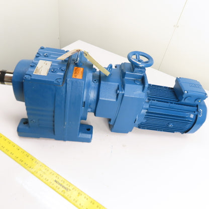 SEW-Eurodrive R87 D26 DRN100LM4 3HP Gear Motor 230/460V 3Ph 72.57:1 Ratio