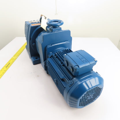 SEW-Eurodrive R87 D26 DRN100LM4 3HP Gear Motor 230/460V 3Ph 72.57:1 Ratio