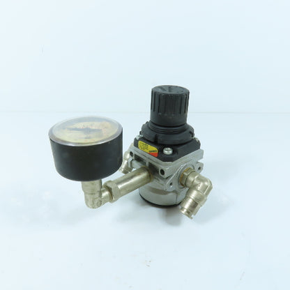 Camozzi C1104-R00 Pneumatic Pressure Regulator 16 Bar Max with Gauge