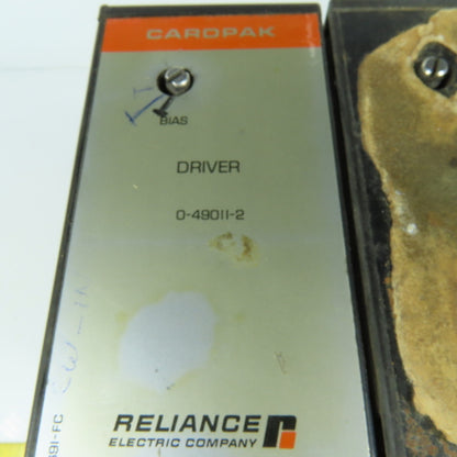 Reliance Electric 0-49011-2 Cardpak Driver and Component Module on Mounting Base