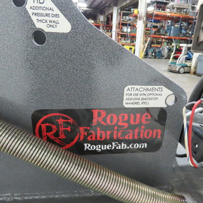 Rogue Fabrication Hydraulic Tubing Pipe Bender 115/230V W/ Rolling Cart And Dies