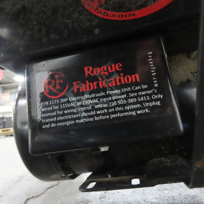 Rogue Fabrication Hydraulic Tubing Pipe Bender 115/230V W/ Rolling Cart And Dies