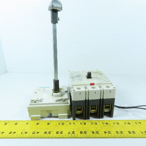 Siemens 3VF3111-6BS31-0AA0 100A 3-Pole Circuit Breaker Panel Operator 600VAC
