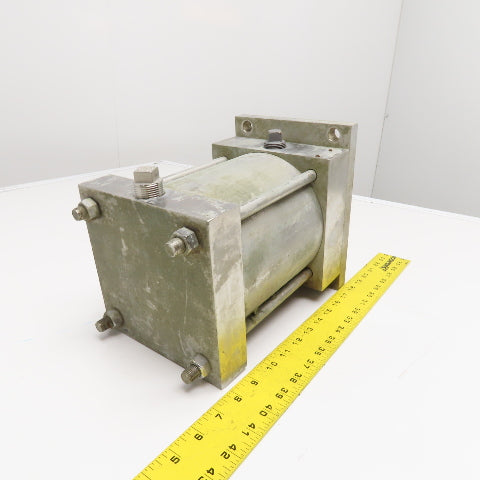 6" Bore 4.5" Stroke Smooth Rod Double Acting Stainless Steel Hydraulic Cylinder
