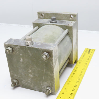 6" Bore 4.5" Stroke Smooth Rod Double Acting Stainless Steel Hydraulic Cylinder