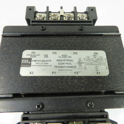 Hevi-Duty E250 250VA Control Transformer 220/480V Pri To 110/120V Sec