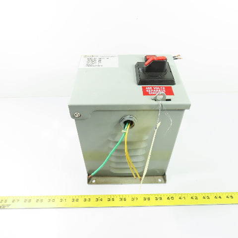 Daykin MDGTC-09 250VA Transformer Disconnect Enclosure 480V to 120V 1Ph