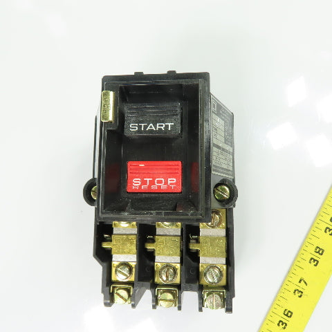 Square D 2510 MBG 2 NEMA Size M-0 Manual Starter 600V Max 3Ph