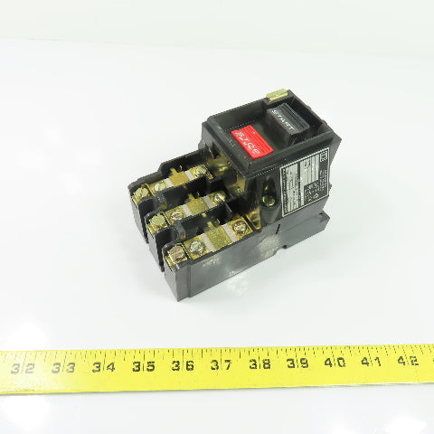 Square D 2510 MBG 2 NEMA Size M-0 Manual Starter 600V Max 3Ph
