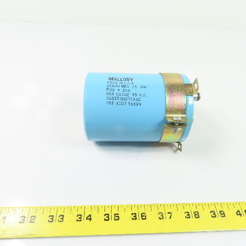 Mallory 362 9007 56699 CGS253U075X4C 25000 MFD 75 VDC Capacitor