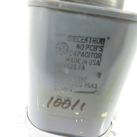 General Electric 26F6626 FA Dielektrol Capacitor 10uF 660VAC 60Hz