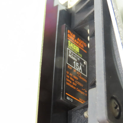 Fuji Electric SA33B 15A 3 Pole Circuit Breaker W/ Operating Mechanism