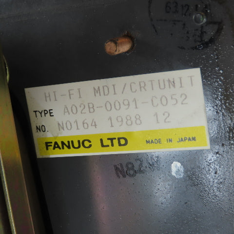 Fanuc A02B-0091-C052 Series 0-T Operator Interface Control Panel W/ Keyboard