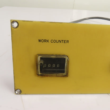 Operator Interface Control Panel Plate Spindle Load Meter Work Counter 20.5"x 4"