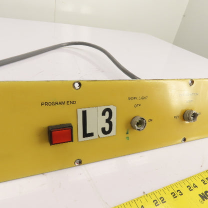 Operator Interface Control Panel Plate Spindle Load Meter Work Counter 20.5"x 4"