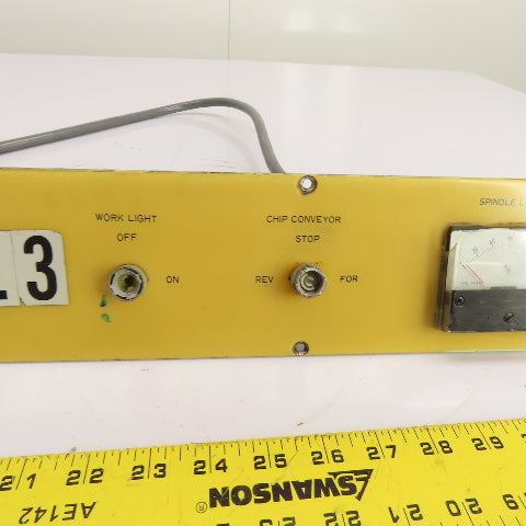 Operator Interface Control Panel Plate Spindle Load Meter Work Counter 20.5"x 4"