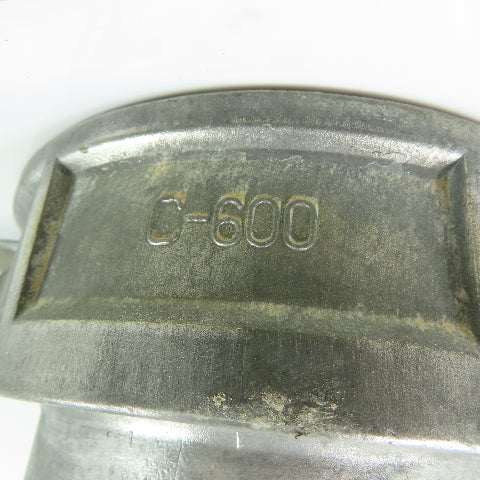 C-600 6" Aluminum Camlock Coupler Female Cam & Groove