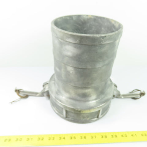 C-600 6" Aluminum Camlock Coupler Female Cam & Groove