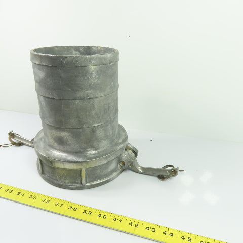 C-600 6" Aluminum Camlock Coupler Female Cam & Groove