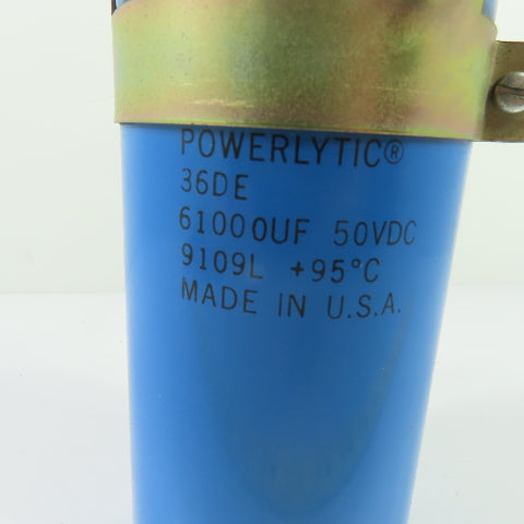 Sprague 36DE Powerlytic Capacitor 61000uF 50VDC