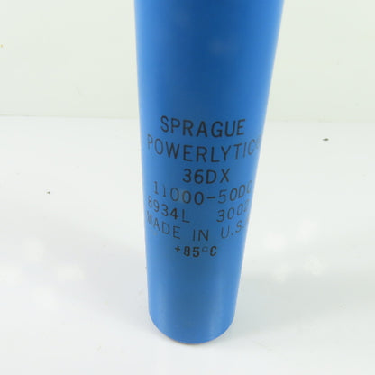 Sprague 8934L 36DX 11000 MFD 50 VDC Powerlytic Capacitor