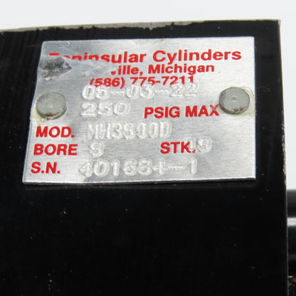 Peninsular MH13300D 8" Bore 18" Stroke Tie Rod Air Cylinder 250PSIG Max