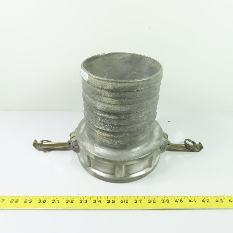 6C 6" Aluminum Camlock Coupler Female Cam & Groove