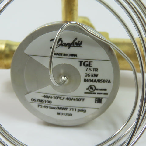 Danfoss 067N6190 TGE 7.5 TR Thermostatic Expansion Valve 7.5 TR 26kW R404A R507A