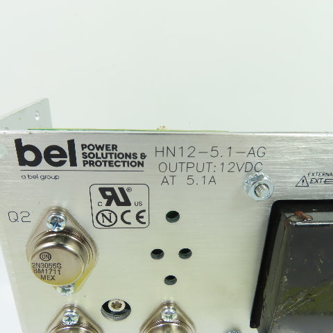 Bel Power Solutions HN12-5.1-AG Power Supply 12VDC 5.1A Output 100-240V Input