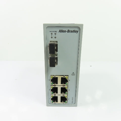 Allen-Bradley 1783-US6T2F Stratix 2000 Unmanaged Ethernet Switch 24V Ser A