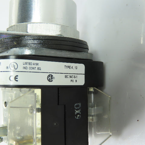 Allen-Bradley 800T-QB24B Illuminated Blue Pilot Light 24V AC/DC Ser T
