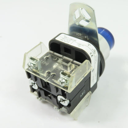 Allen-Bradley 800T-QB24B Illuminated Blue Pilot Light 24V AC/DC Ser T