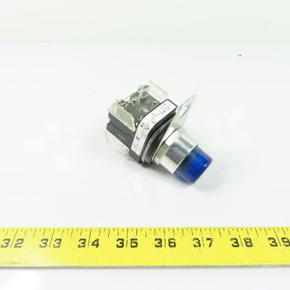 Allen-Bradley 800T-QB24B Illuminated Blue Pilot Light 24V AC/DC Ser T