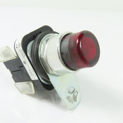 Allen-Bradley 800T-QB24R Red Illuminated Pushbutton Pilot Light 24V Ser T