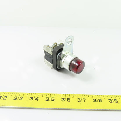 Allen-Bradley 800T-QB24R Red Illuminated Pushbutton Pilot Light 24V Ser T