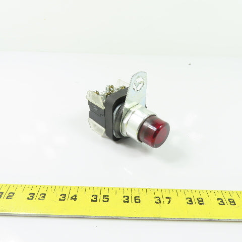 Allen-Bradley 800T-QB24R Red Illuminated Pushbutton Pilot Light 24V Ser T