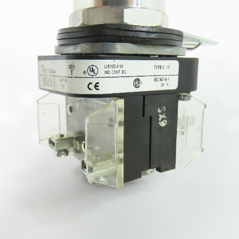 Allen-Bradley 800T-QB24A 24V AC/DC Amber Illuminated Pushbutton Switch Ser T