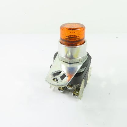 Allen-Bradley 800T-QB24A 24V AC/DC Amber Illuminated Pushbutton Switch Ser T