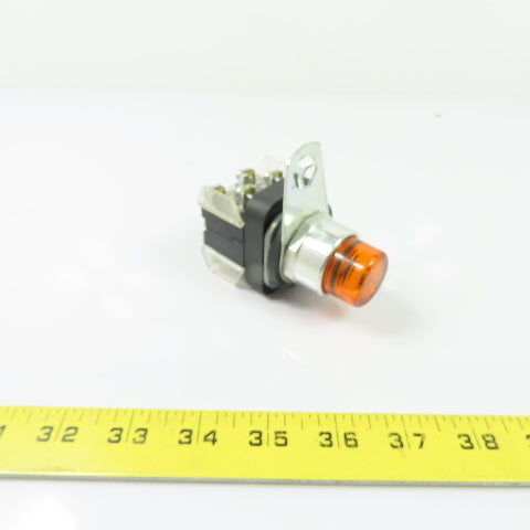 Allen-Bradley 800T-QB24A 24V AC/DC Amber Illuminated Pushbutton Switch Ser T