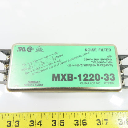 Densei-Lambda MXB-1220-33 250V 20A Noise Filter