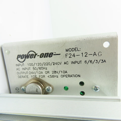Power-One F24-12-AG Linear DC Power Supply 24/28V 12A/10A Output 100-240V Input