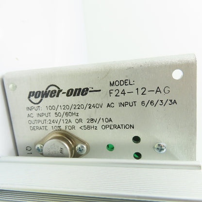 Power-One F24-12-AG Linear DC Power Supply 24/28V 12A/10A Output 100-240V Input