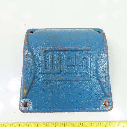 WEG 10807574 Electric Motor Cast Iron Terminal Junction Box Cover 5-1/2"x 5-1/2"