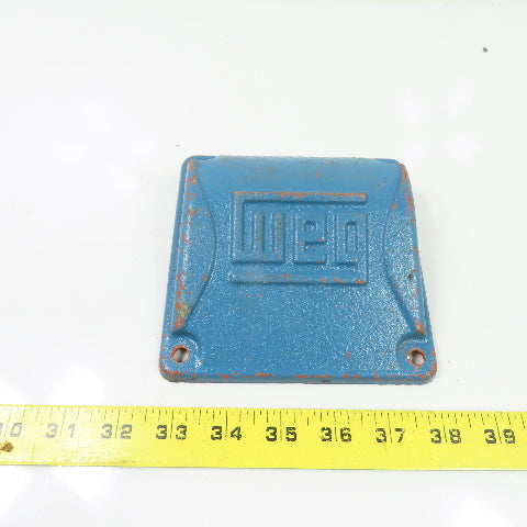 WEG 10807574 Electric Motor Cast Iron Terminal Junction Box Cover 5-1/2"x 5-1/2"
