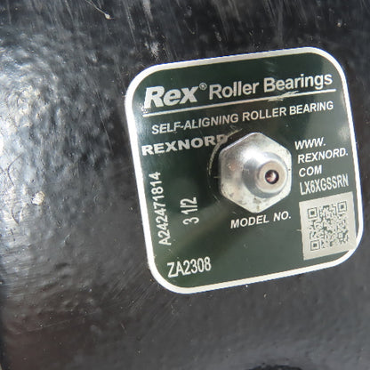 Rexnord ZA2308 2-Bolt Self-Aligning Pillow Block Roller Bearing 3-1/2" Bore NEW