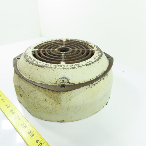 Cast Iron Electric Motor Housing Fan Cover Shroud Guard 10-5/8" OD x 4-3/8" W