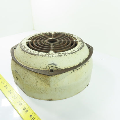 Cast Iron Electric Motor Housing Fan Cover Shroud Guard 10-5/8" OD x 4-3/8" W