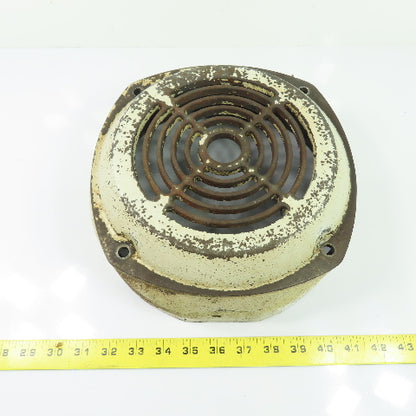 Cast Iron Electric Motor Housing Fan Cover Shroud Guard 10-5/8" OD x 4-3/8" W
